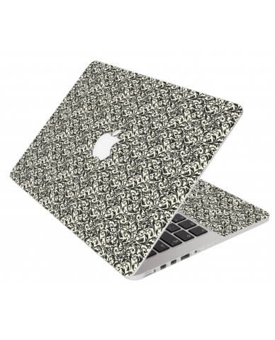 Black Versailles Apple Macbook Air 11 A1370 Laptop Skin