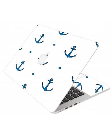 Blue Anchors Apple Macbook Pro 15 Retina A1398 Laptop Skin