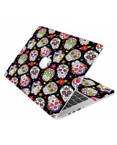 Sugar Skulls Apple Macbook Pro 17 A1151 Laptop Skin