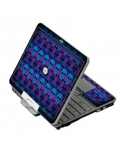Blue Skulls HP 2760P Laptop Skin