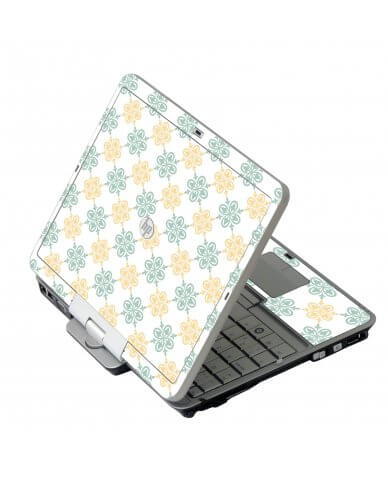 Yellow Green Flowers HP 2760P Laptop Skin