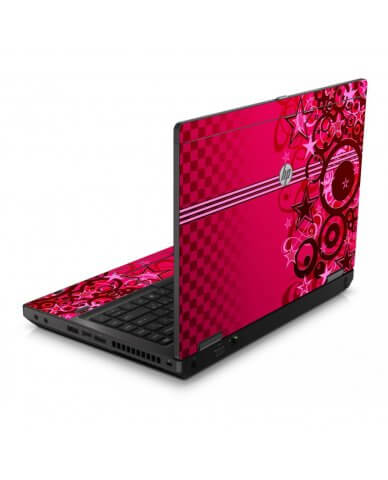 Pink Grunge Starts 6560B Laptop Skin