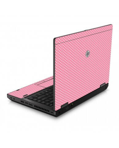 Retro Salmon Polka 6560B Laptop Skin