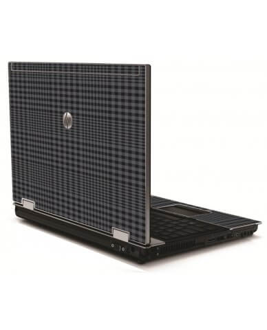 Black Plaid HP 8540W Laptop Skin
