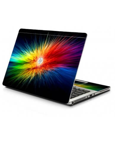 Rainbow Burst HP 9470M Laptop Skin