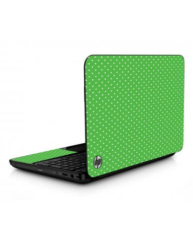 Kelly Green Polka HPG6 Laptop Skin