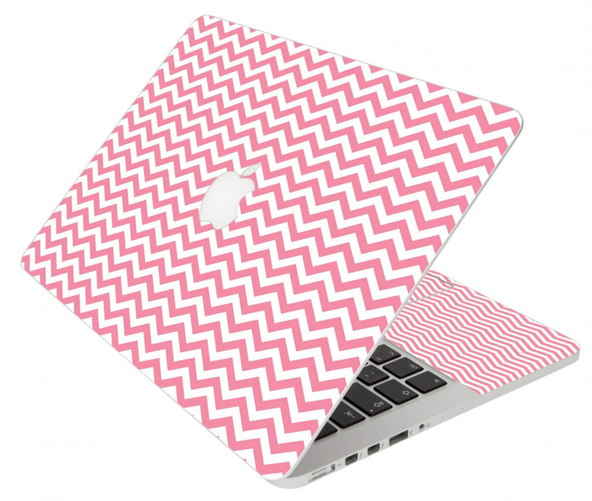 PINK CHEVRON WAVES MacBook Pro 13 Retina A1425 Laptop Skin