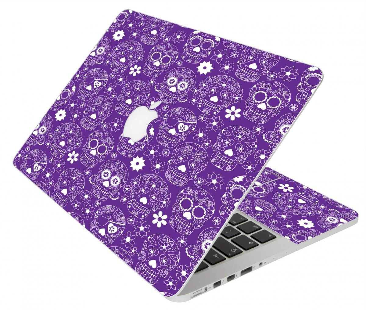 PURPLE SUGAR SKULLS MacBook Pro 13 Retina A1425 Laptop Skin