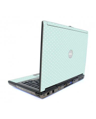 Light Blue Polka Dell D620 Laptop Skin