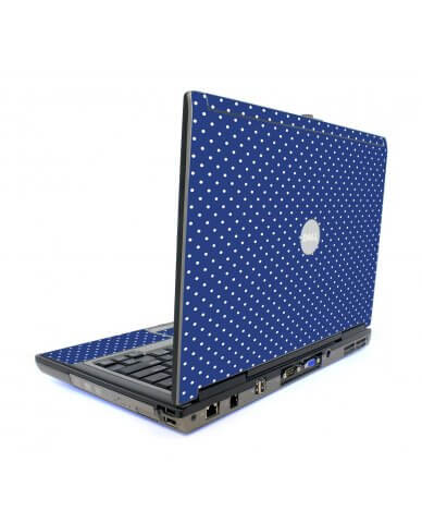 Navy Polka Dot Dell D620 Laptop Skin