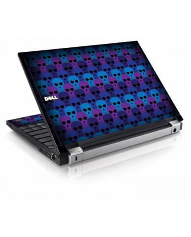 Blue Skulls Dell  E4200 Laptop Skin