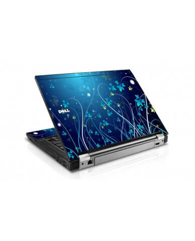Blue Flowers Dell E4300 Laptop Skin