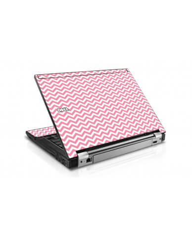 Pink Chevron Waves Dell E4300 Laptop Skin