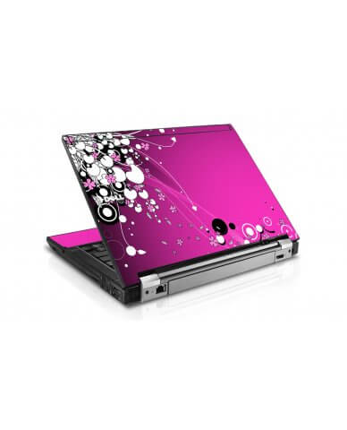 Pink Flowers Dell E4300 Laptop Skin