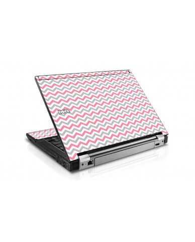 Pink Grey Chevron Waves Dell E4310 Laptop Skin
