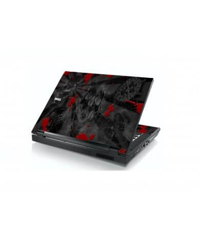 Black Skulls Red Dell E5400 Laptop Skin