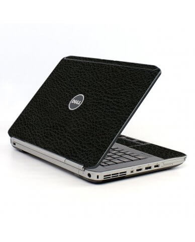 Black Leather Dell E5430 Laptop Skin
