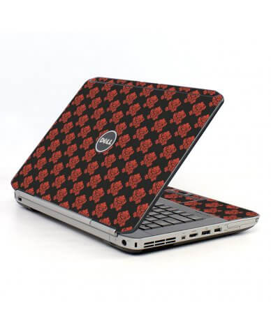 Black Flower Burst Dell E5520 Laptop Skin
