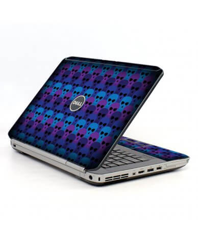 Blue Skulls Dell E5520 Laptop Skin