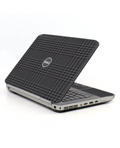 Black Plaid Dell E5530 Laptop Skin