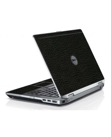 Black Leather Dell E6420 Laptop Skin