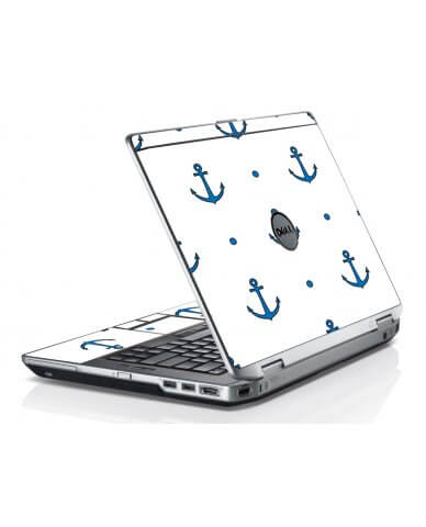 Blue Anchors Dell E6420 Laptop Skin