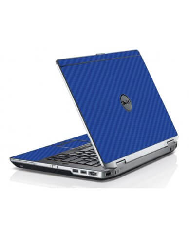 Blue Carbon Fiber Dell E6420 Laptop Skin