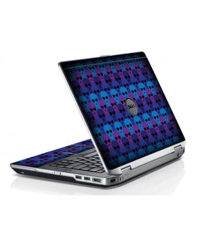 Blue Skulls Dell E6420 Laptop Skin