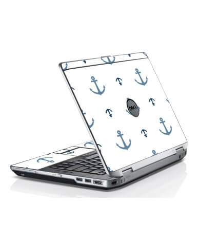 Multi Blue Anchors Dell E6420 Laptop Skin