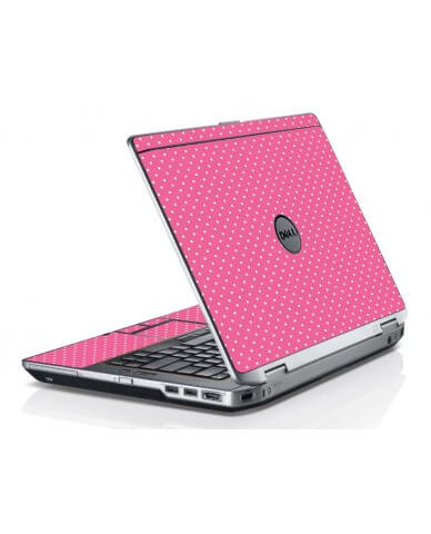 Pink Polka Dot Dell E6420 Laptop Skin