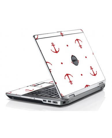 Red Anchors Dell E6420 Laptop Skin