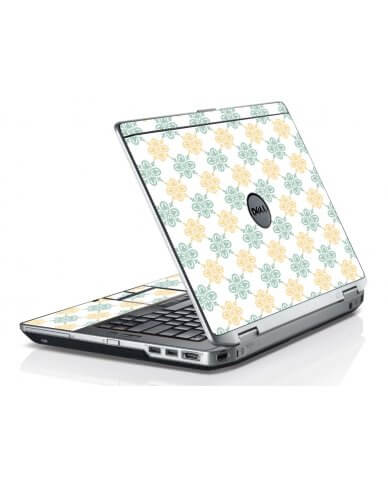 Yellow Green Flowers Dell E6430 Laptop Skin