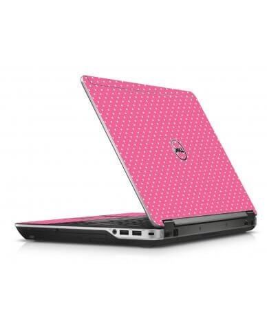 Pink Polka Dot Dell E6440 Laptop Skin
