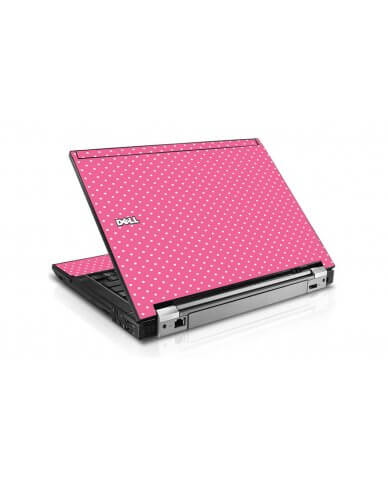 Pink Polka Dot Dell E6510 Laptop Skin