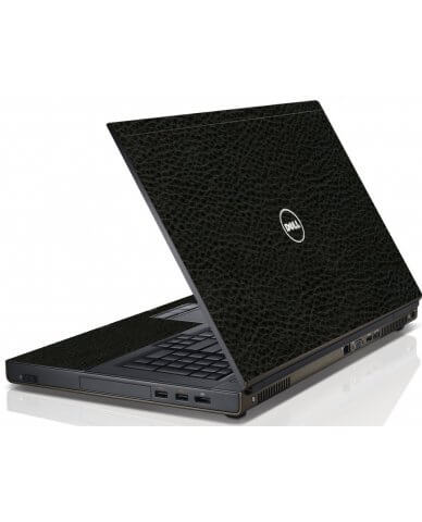 Black Leather Dell M4600 Laptop Skin