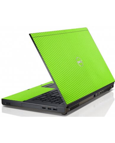 Green Carbon Fiber Dell M4600 Laptop Skin