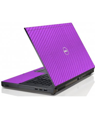 Purple Carbon Fiber Dell M4600 Laptop Skin