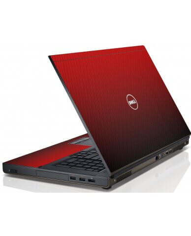 Red Carbon Fiber Dell M4600 Laptop Skin