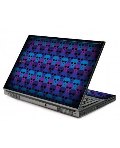 Blue Skulls Dell M6400 Laptop Skin