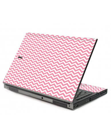 Pink Chevron Waves Dell M6400 Laptop Skin