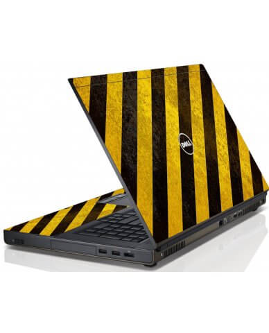 Caution Stripes Dell M6600 Laptop Skin