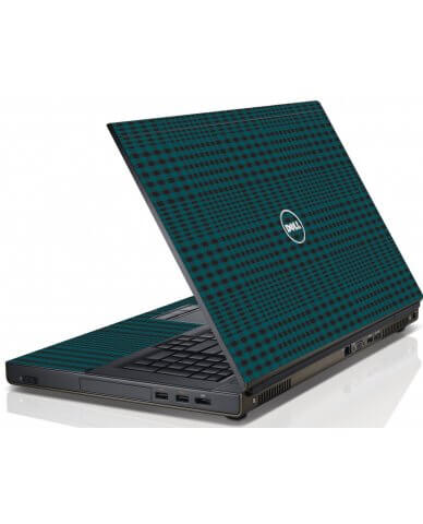 Green Flannel Dell M6600 Laptop Skin