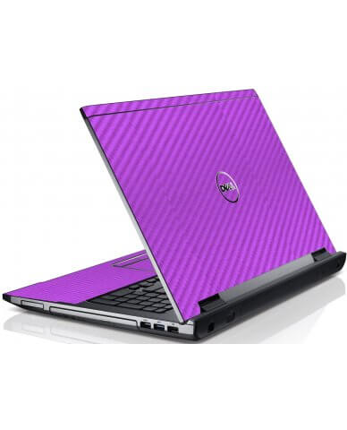 Purple Carbon Fiber Dell V3550 Laptop Skin