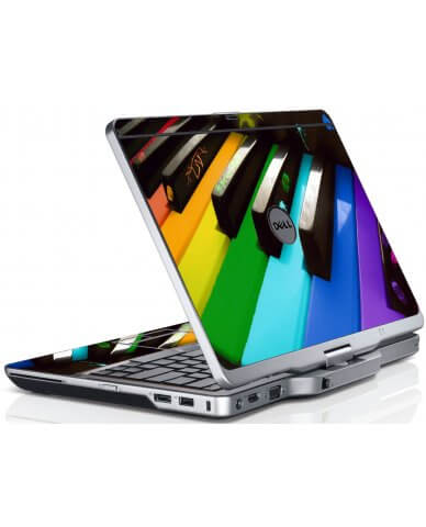 Colorful Piano Dell XT3 Laptop Skin