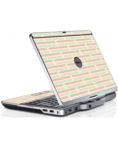 Crazy Circus Stripes Dell XT3 Laptop Skin