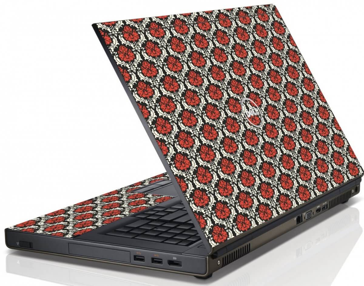 RED BLACK 5 Dell Precision M4800 Laptop Skin