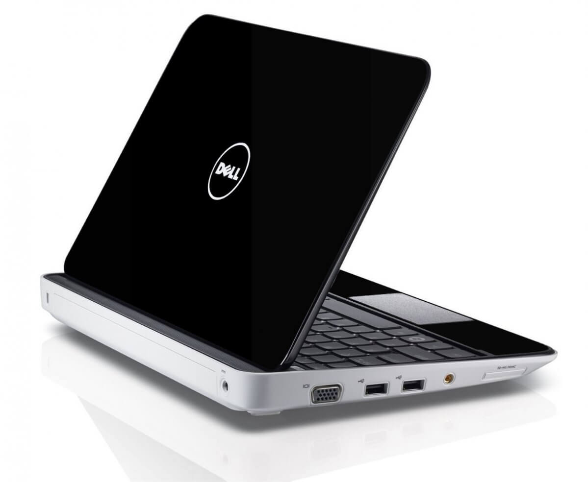 BLACK Dell Inspiron Mini 10 1012 Skin