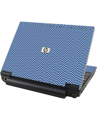 Blue On Blue Chevron HP Elitebook 2530P Laptop Skin
