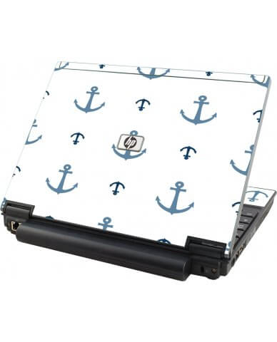 Multi Blue Anchors HP Elitebook 2530P Laptop Skin