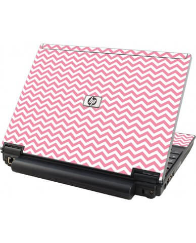 Pink Chevron Waves HP Elitebook 2530P Laptop Skin